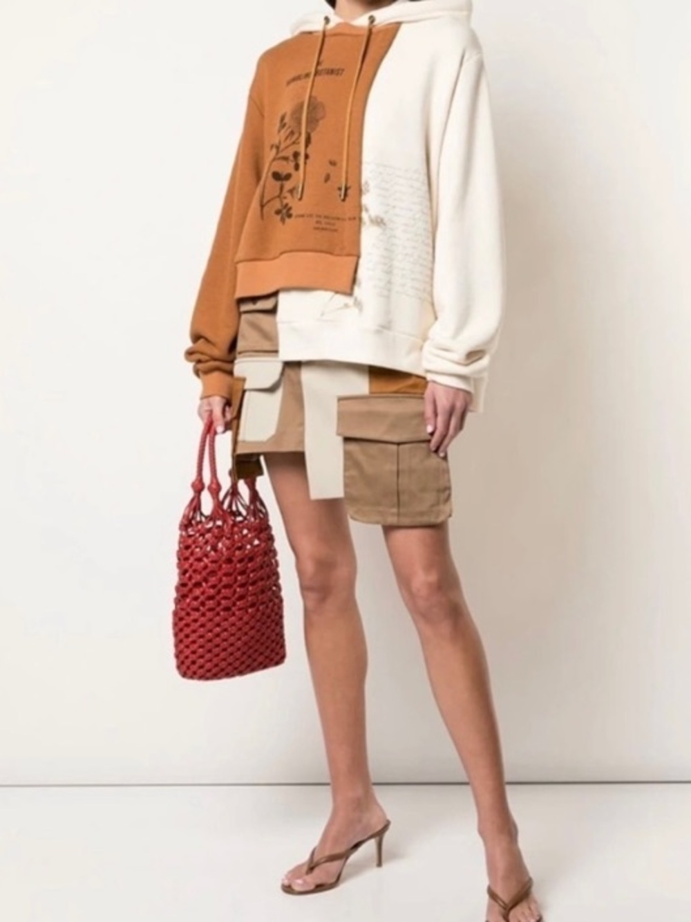 Monse Rambling Botanical Hoodie Sweatshirt